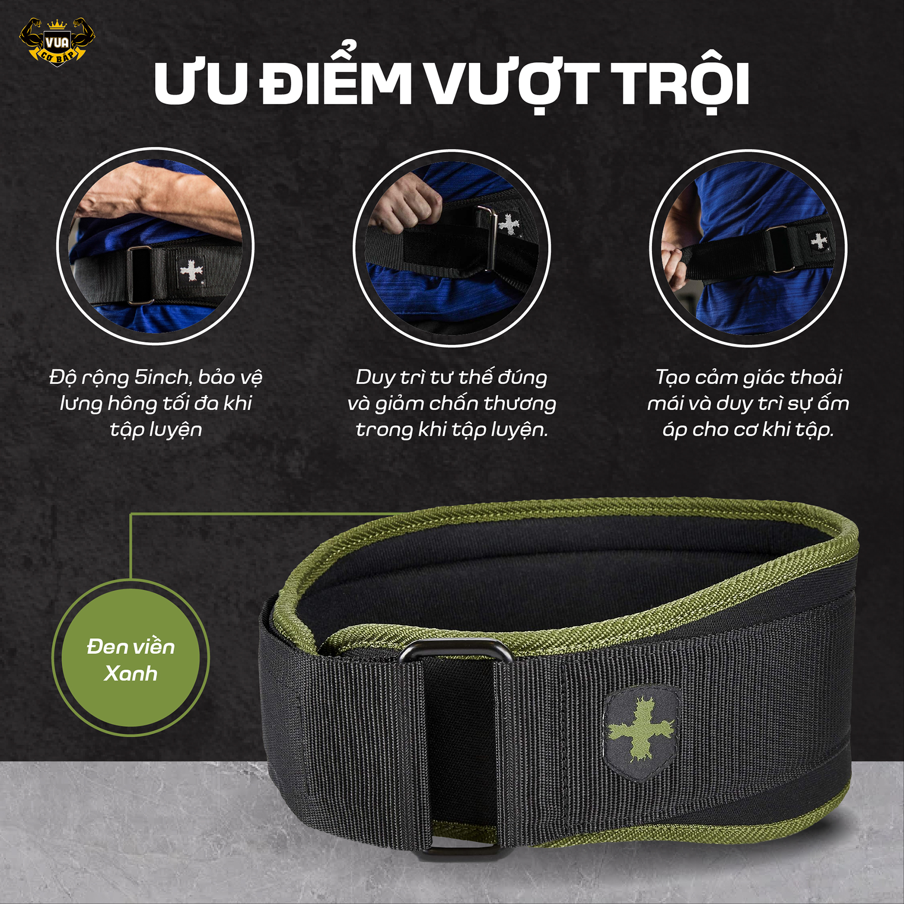 Đai Lưng Tập Gym Harbinger Foam Core Belt 5 Inch - Loại Mềm