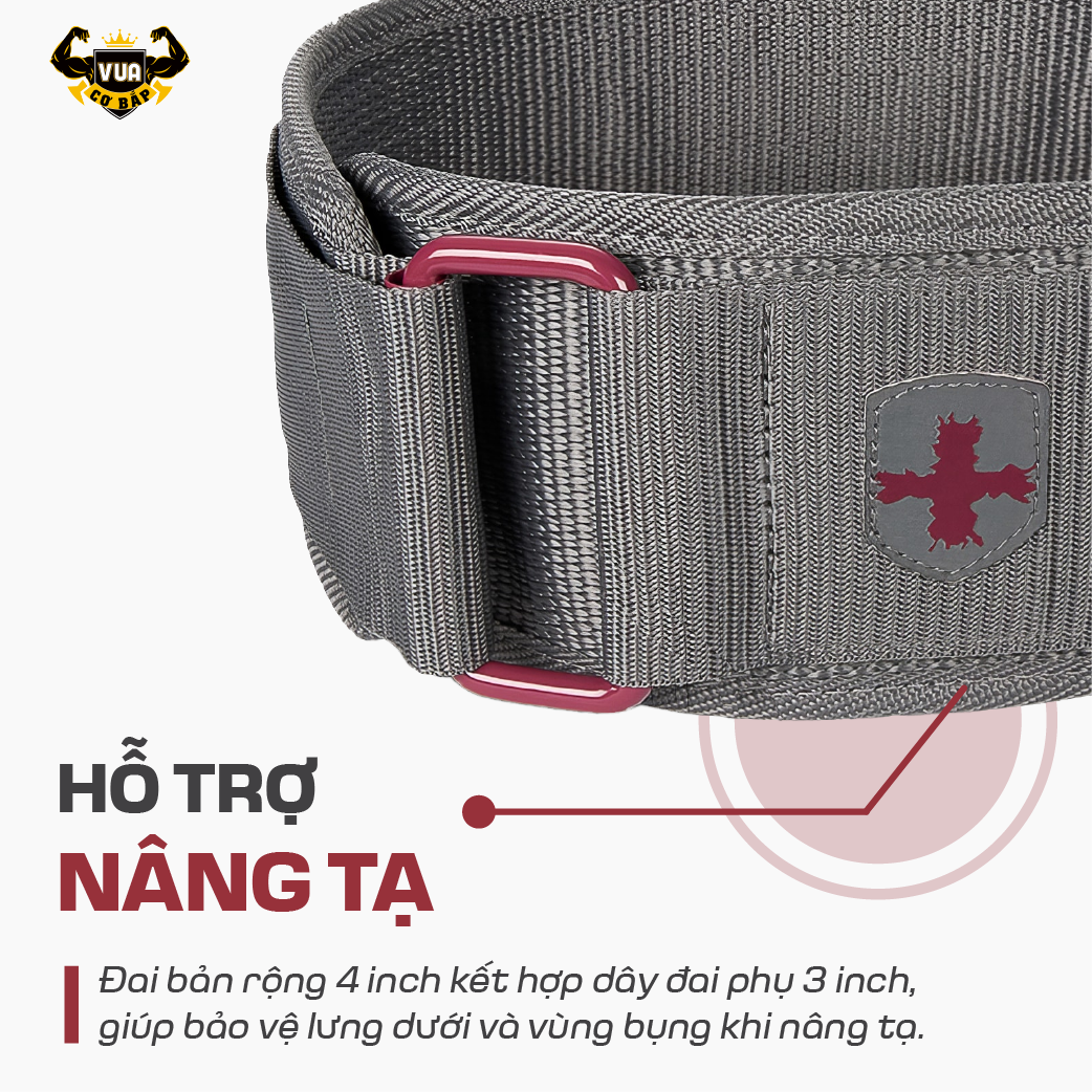 Đai Lưng Harbinger Nylon Belt 4 Inch - Loại Mềm