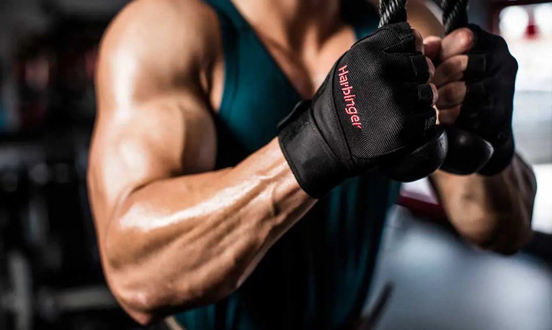 Găng Tay Tập Gym Harbinger Men's Pro Wristwrap Có Quấn Cổ Tay