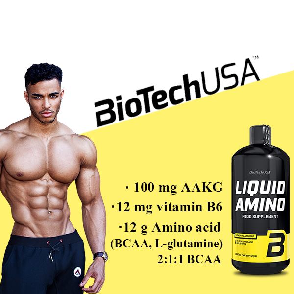 Bổ Sung AMINO BiotechUSA Dạng Nước 1 Lít - Lemon