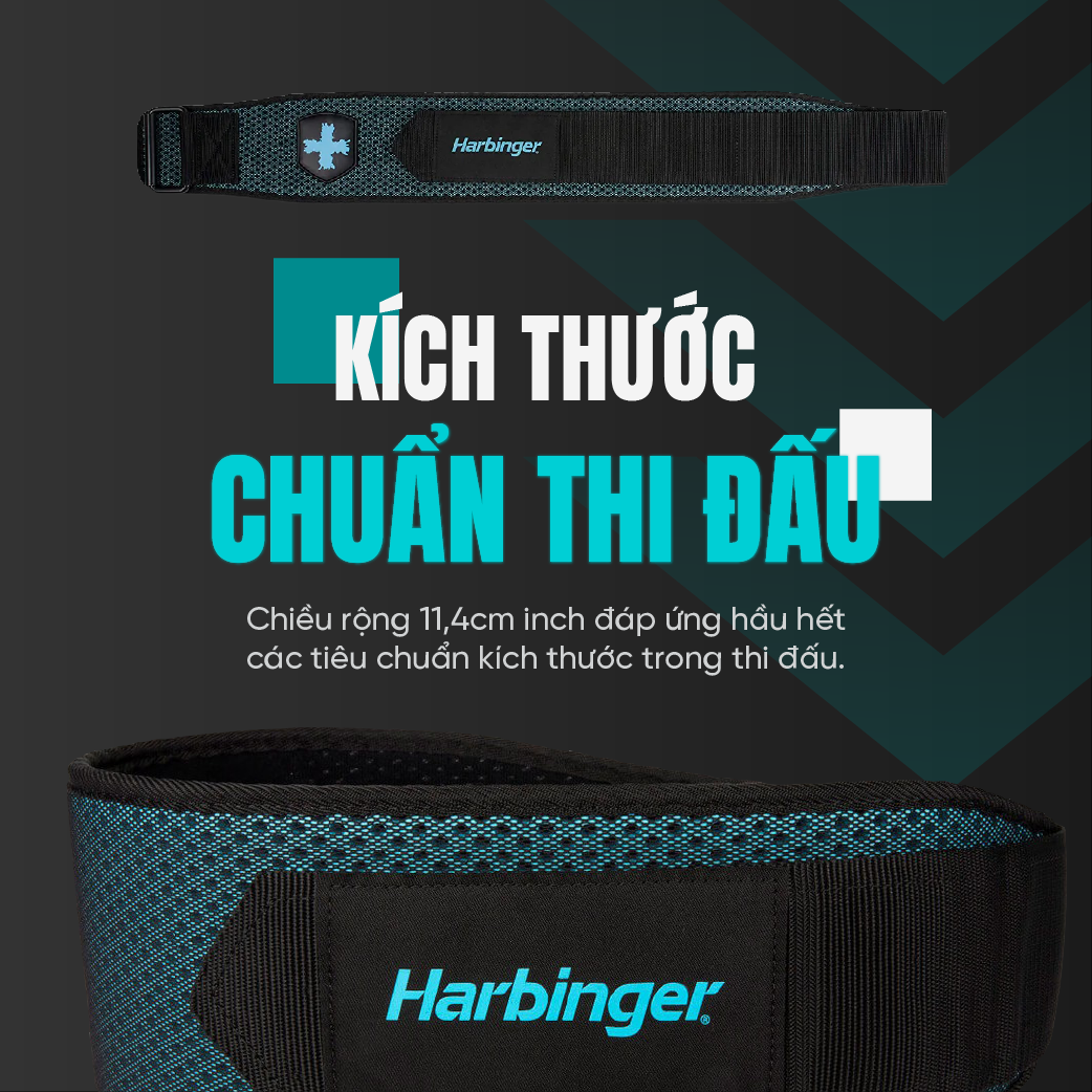 Đai Lưng Tập Gym Harbinger Women's Hexcore Belt 4.5 Inch - Loại Mềm