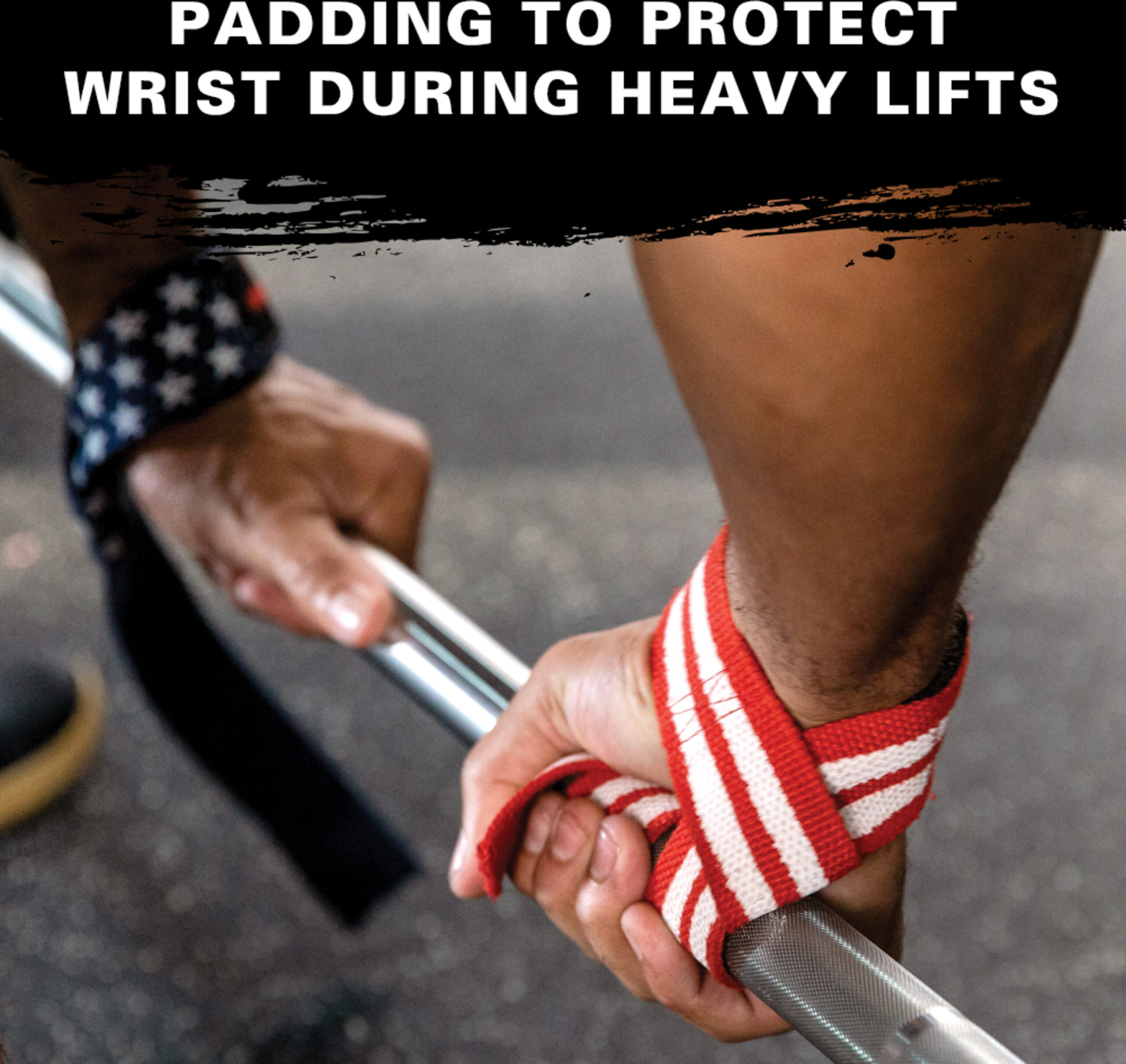 Dây Kéo Lưng Tập Gym Harbinger Padded Cotton Lift Straps Flag